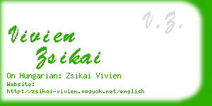 vivien zsikai business card